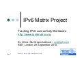 IPv6 Matrix exec summary