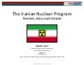 The Iranian Nuclear Program: Timelines, Data, and Estimates V4.1