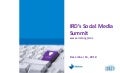 IRD Social Media Summit: Opening Remarks, IRD&rsquo;s Digital Journey