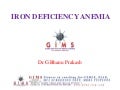 Iron deficiency anemia