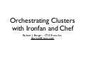 Orchestrating HBase Cluster Deployment with Ironfan and Chef