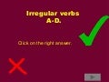 Irregular verbs. A-D