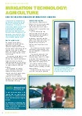 Irrigation futures  - SMS text delivers irrigation information to growers