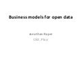 Irish Software Association/ Open Data Bisiness Models