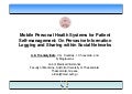 Mobile Personal Health Systems for Patient Self-management: On Pervasive Information Logging and Sharing within Social Networks