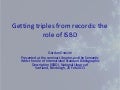Getting triples from records: the role of ISBD