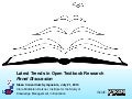 Latest Trends in Open Textbook Research