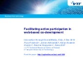 Facilitating active participation in web-based co-development