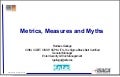 Metrics, measures & Myths