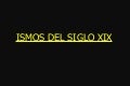 Ismos del siglo xix
