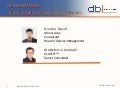 IT Service Management & ISO 20000 - David Hueber, dbi services - Hillton Basel 05/2011