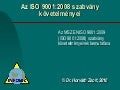 ISO 9001 2008 követelményei