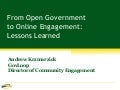 Open Government Overview
