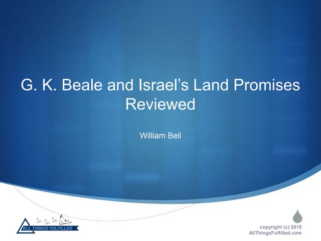 Israel's Land Promises Review of G....