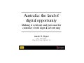 iStrategy Melbourne - Australia, the Land of Digital Opportunity - Austin Bryan, Singtel/Optus
