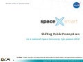 NASA SpaceSmart: ISU presentation