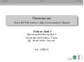 Presentazione del corso di Storia dell'Informatica