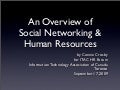 An Overview of Social Networking & Human Resources