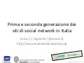 Prima e seconda generazione dei siti di social network in Italia