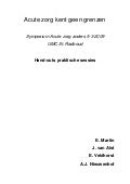 Item Acute Zorg Praktika Handouts Definitief