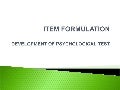 Item formulation psychological testin gfinalxxxx[1]