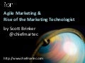 Agile Marketing & Rise of the Marketing Technologist