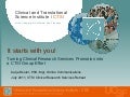 It starts with you! Turning Clinical Research Services Promotion into a CTSI Group Effort