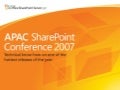 Asia Pacific SharePoint Capacity Planning by Joel Oleson