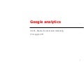Google Analytics - i primi passi
