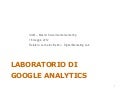 Google Analytics Lab - I Modulo