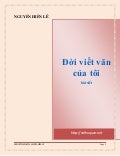 ĐỜI VIẾT VĂN CỦA TÔI- Nguyễn Hiến Lê
