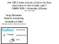 QR codes, fad or add to mobile user