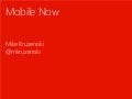  ISA11 - Mike Kruzeniski - Mobile Now