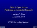 A personal perspective on open access publishing