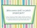 Jakie owoce jeść i w jakich proporcjach