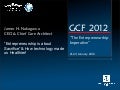 James Nakagawa, How technology made us healthier, GCF2012 presentation