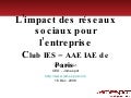 Jamespot   Alain Garnier   L'impact Des réseaux sociaux