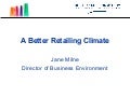 A better retailing climate