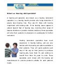 What is a Hearing Aid Specialist?