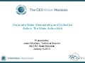 The UN Global Compact: CEO Water Mandate and the Water Action Hub