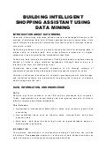 Java Abs   Building Intelligent Shopping Assistant Using Dat