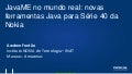 JavaME no mundo real