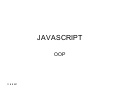 Javascript Oop