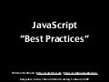 Javascript Best Practices