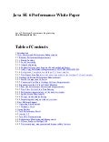 Java Standard Edition 6 Performance