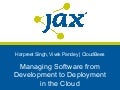 Managing Software from Development to Deployment in the Cloud