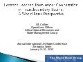 Overview presentation on transboundary cooperation. Lessons learned from water cooperation in transboundary basins