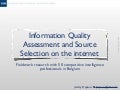 How do corporate information managers assess the quality of information and select online sources: evidences from a fieldwork research with 53 Belgian executives