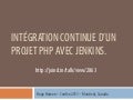 Intégration continue des projets PHP avec Jenkins