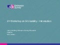Introduction and background on geographic information usability